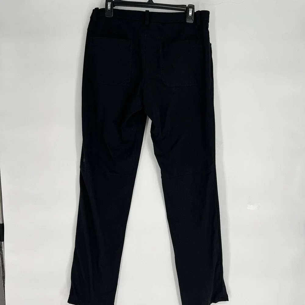 Lululemon ABC Classic Fit Pants‎ Mens 32 X 32 Black Warpstreme Athletic Chino